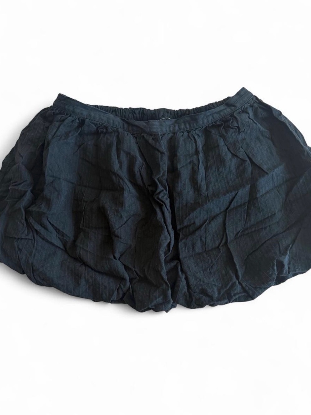 Women's Black Lightweight Bubble Skirt